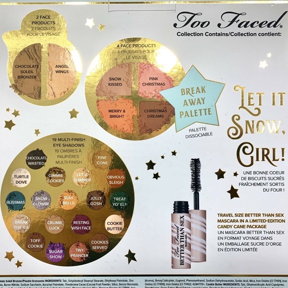 TOO FACED, LET IT SNOW, HOLIDAY 4PC MAKEUP COLLECTION, NIB - Picture 7 of 8